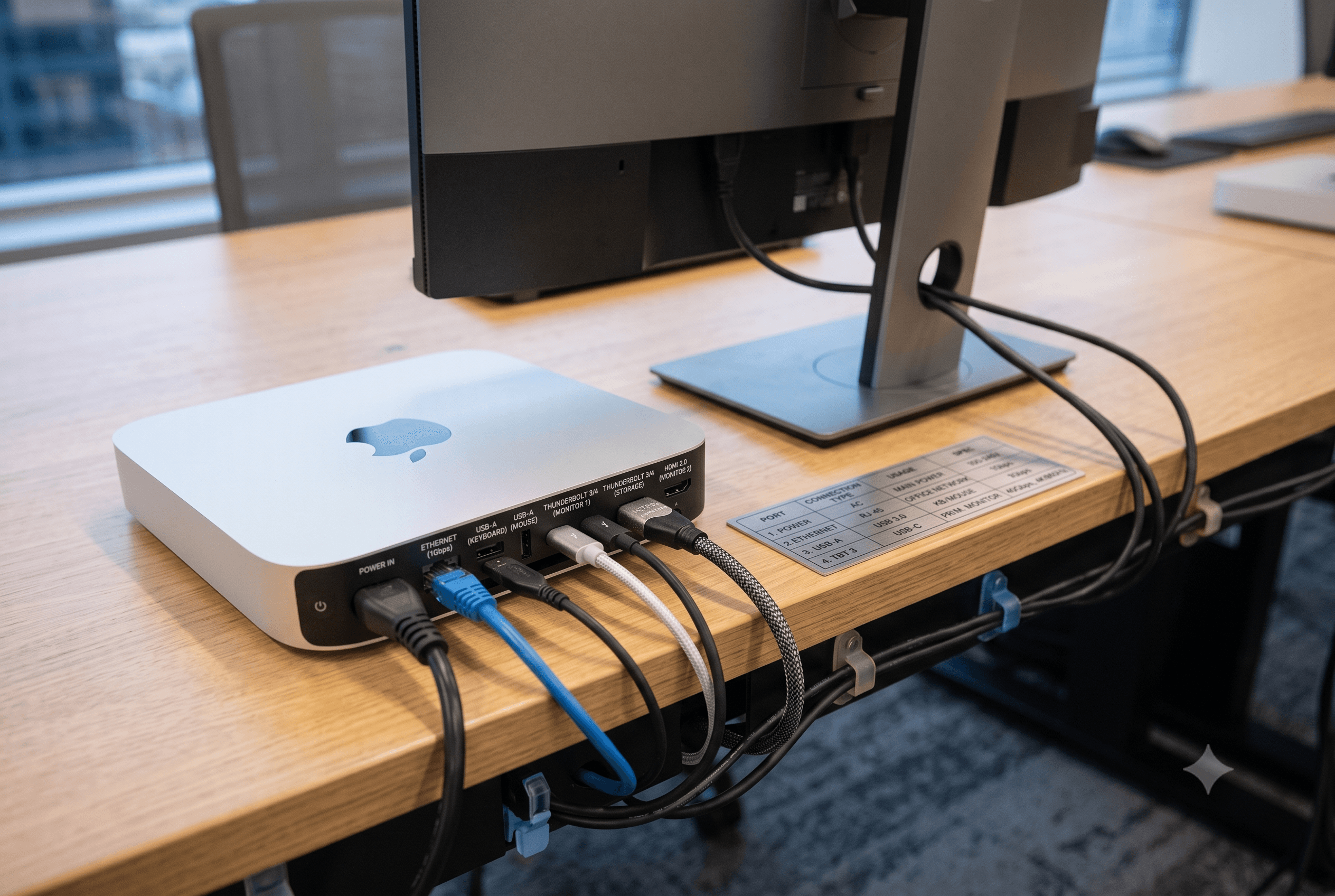 Mac mini rear ports and configuration options for corporate deployment